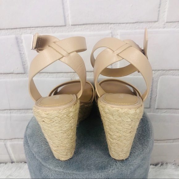 Keeralina Leather Espadrille Rope Wedges - Picture 7 of 8